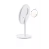 Laisvai pastatomas LED veidrodis makiažui ETA Fenité apvalus 20 cm, jutiklinis valdymas, USB, įmontuota LiPo baterija
