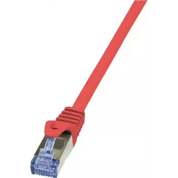 Tinklo kabelis LogiLink Cat6a S/FTP RJ-45 1,5 m raudonas