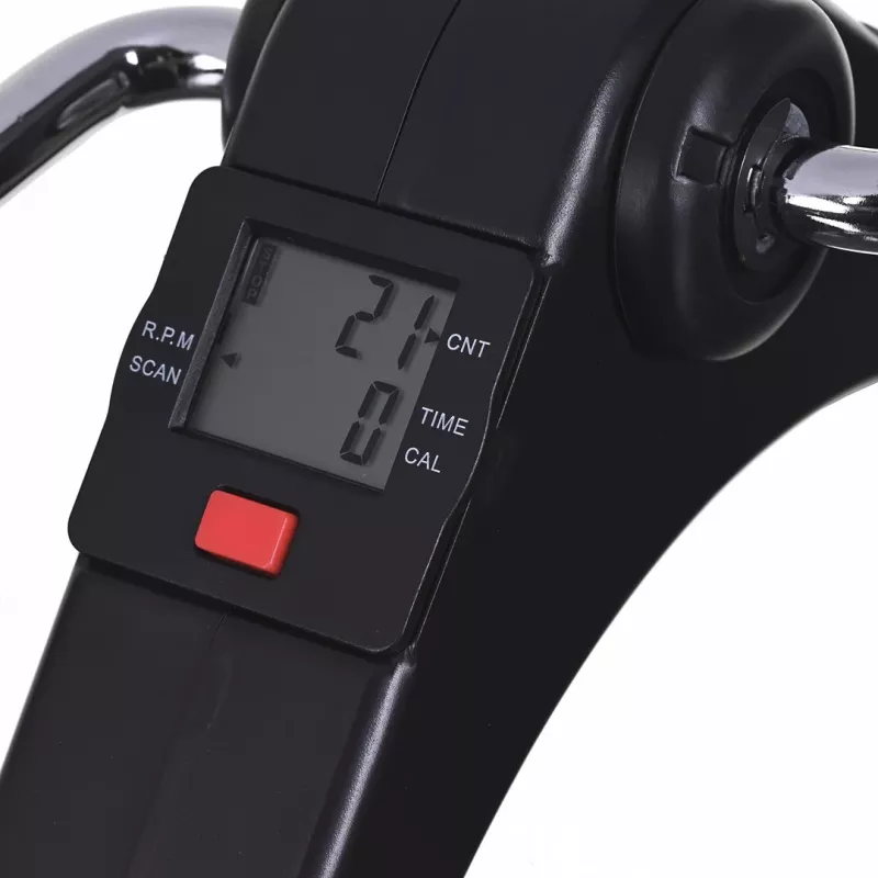 Reabilitacinis pedalų treniruoklis ActionMed RR100AM — kompaktiškas sulankstomas įrenginys su 2 pedalais, reguliuojamu pasipriešinimu ir mechaniniu skaitikliu