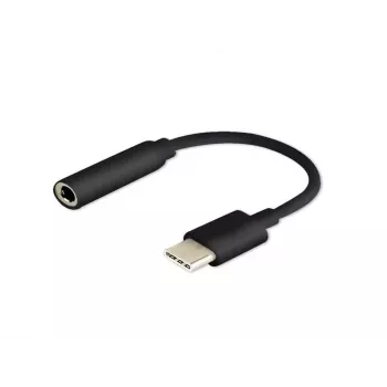 Laido jungties adapteris SAVIO AK-35/B USB Type‑C (3.1) kištukas į 3,5 mm lizdą, juodas