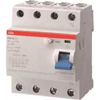 ABB F204A-40/0,03 L Liekamosios srovės grandinės pertraukiklis 4P,40A,30mA,N jungtys (2CSF204123R1400)