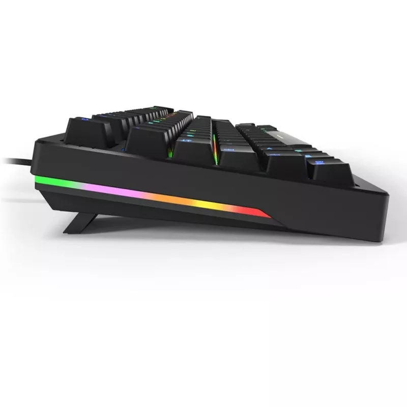 Sharkoon SGK25 klaviatūra, namų, USB, QWERTZ, vokiška, juoda, 75%, RGB LED