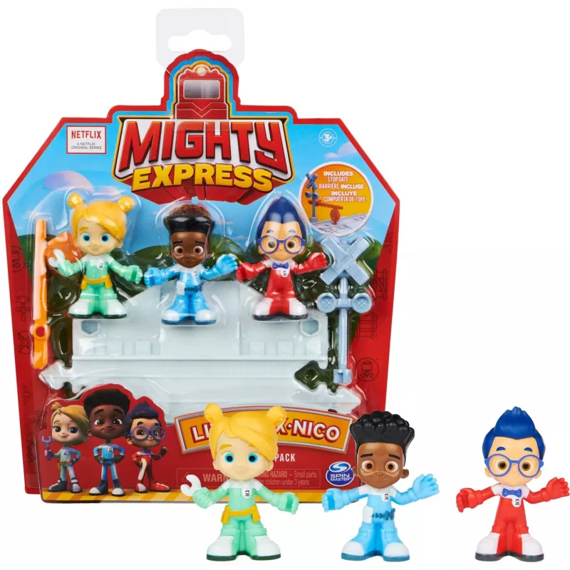 Mighty Express Kinderfiguren 3er-Set, žaidimo figūrėlė