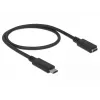 USB laidas DeLOCK 85532 USB 3.2 Gen 1 0,5 m USB C juodas