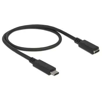 USB laidas DeLOCK 85532 USB 3.2 Gen 1 0,5 m USB C juodas