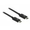 Thunderbolt laidas DeLOCK 84845 1 m 20 Gbit/s Juoda