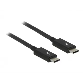 Thunderbolt laidas DeLOCK 84845 1 m 20 Gbit/s Juoda