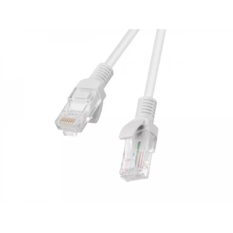 Tinklo kabelis LANBERG PCU5-10CC-0100-S RJ-45 Cat5e U/UTP, 1 m, pilkas