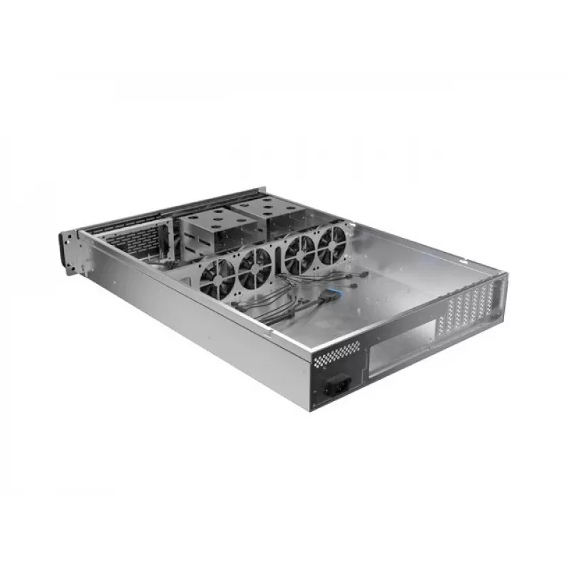 Serverio korpusas Lanberg SC01-6502-12B 2U juodas 7 ventiliatoriai