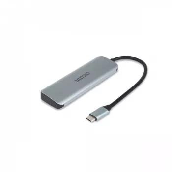 USB Type-C Hub DICOTA D32061 10000 Mbit/s sidabrinis