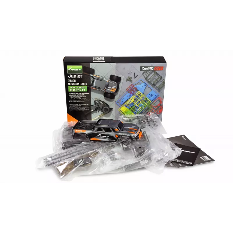 Monstrinis sunkvežimis Amewi CoolRC DIY Crush 2WD 1:18 elektrinis variklis