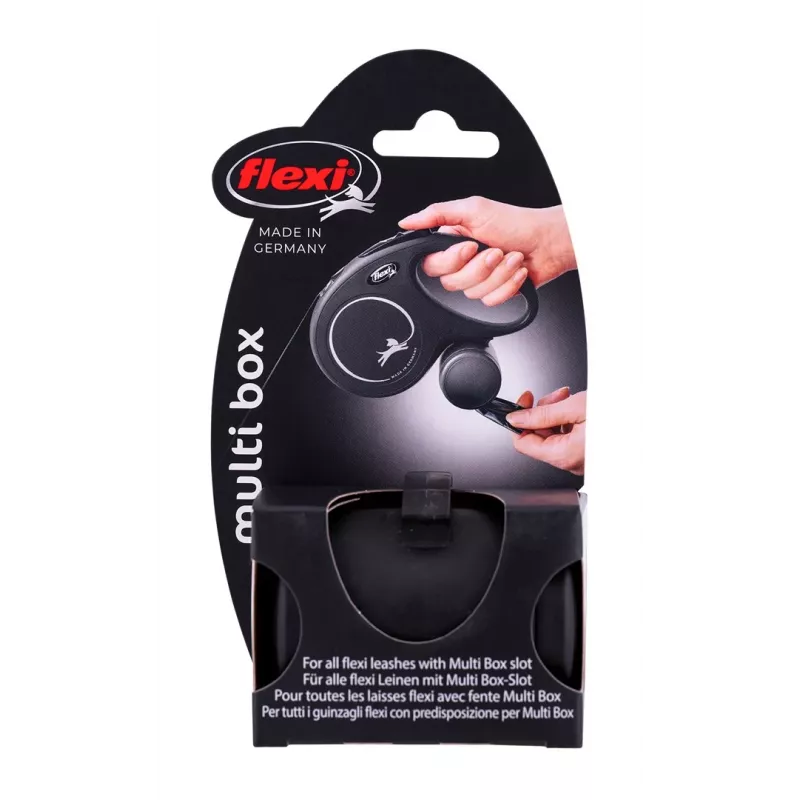 Lesyklėlė/gertuvė Flexi Multi Box juoda — Flexi Vario serija, universalus naminių gyvūnėlių ėdalo indelis, 201–499 g