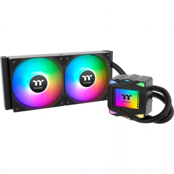 Thermaltake LA240 ARGB pagrindinės plokštės skysčio aušinimo rinkinys 12 cm juodas 1 vnt.