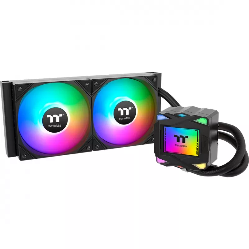 Thermaltake LA240 ARGB pagrindinės plokštės skysčio aušinimo rinkinys 12 cm juodas 1 vnt.