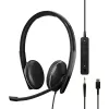 EPOS ADAPT 165T USB-C II ausinės juodos
