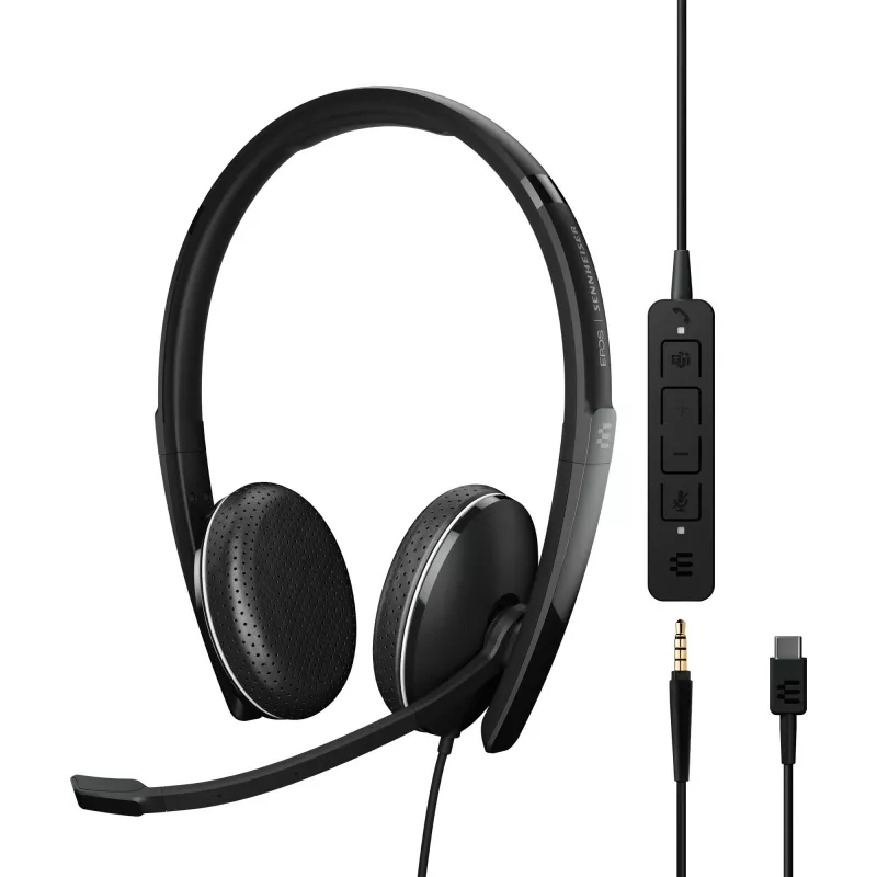 EPOS ADAPT 165T USB-C II ausinės juodos