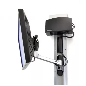 Ergotron LX HD sieninis laikiklis Swing Arm – tvirtinimo komplektas (pasukama svirtis, rankenėlė) televizoriui (pakreipiamas ir pasukamas) – aliuminis – ekrano dydis: iki 106,7 cm (iki 106,70 cm (42 inch)) – tvirtinimo įranga