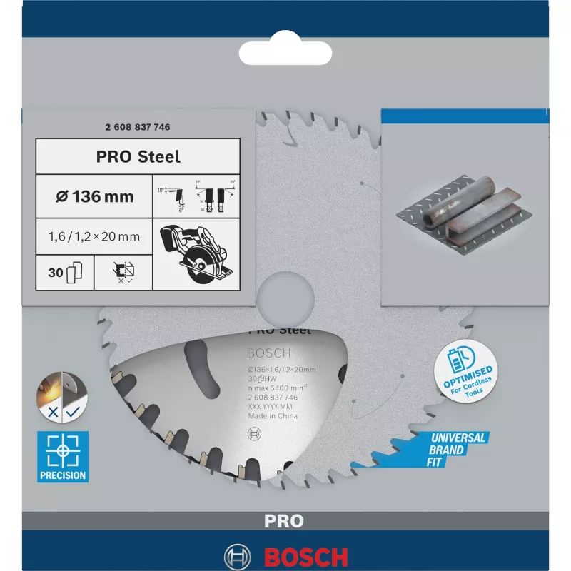 Bosch 2 608 837 746 diskinis pjūklas 13,6 cm 1 vnt.