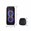 Nešiojama kolonėlė MANTA ATTIS SPK0802 120 W, Bluetooth, laidinis įvestis, įkraunama, FM, LED lemputės