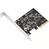 Išplėtimo plokštė SidabrinėSTONE SST-ECU07 USB 3.0 PCIe — PCI Express USB 3.0 adapteris