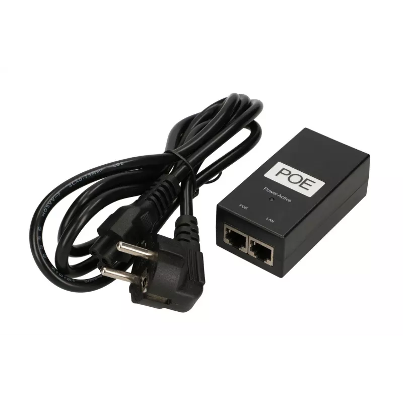 Extralink PoE maitinimo šaltinis POE-48-24W, 48V, 0,5A, 24W, komplekte laidas