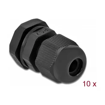 Kabelio sandariklis DeLOCK 60192 Juodas Plastikinis 10 vnt.