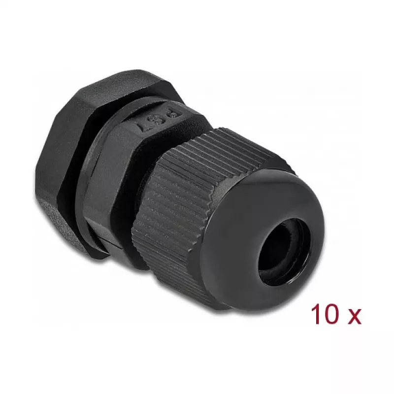 Kabelio sandariklis DeLOCK 60192 Juodas Plastikinis 10 vnt.