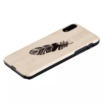 man and wood išmaniojo telefono dėklas iPhone XR, Indian Juoda, apsauginis kietas apvalkalas
