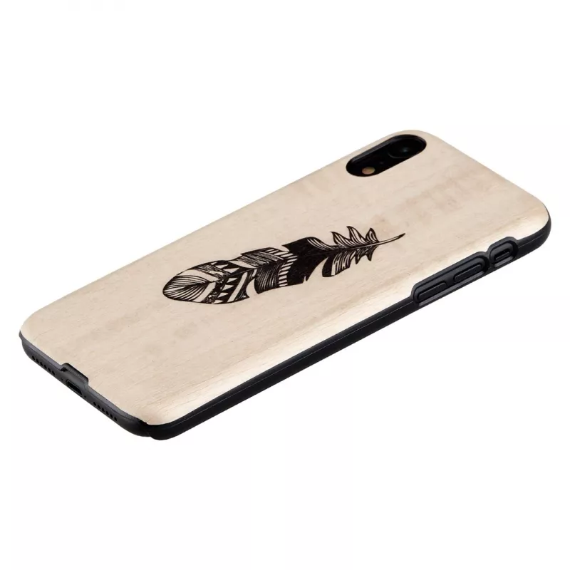man and wood išmaniojo telefono dėklas iPhone XR, Indian Juoda, apsauginis kietas apvalkalas