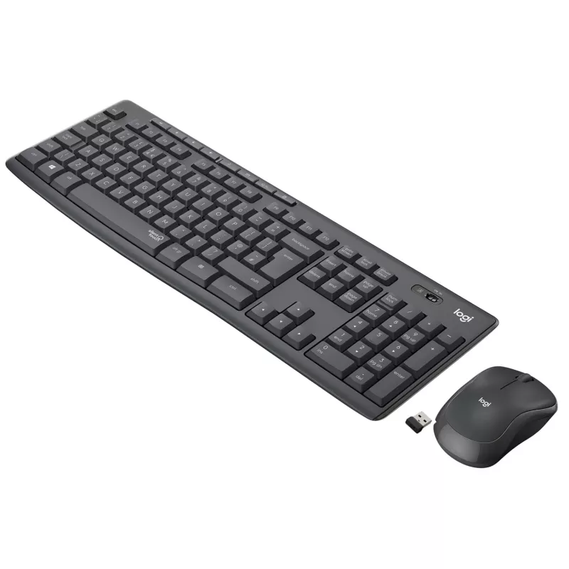 LOGITECH MK295 Tylus belaidis rinkinys, GRAFITINIS