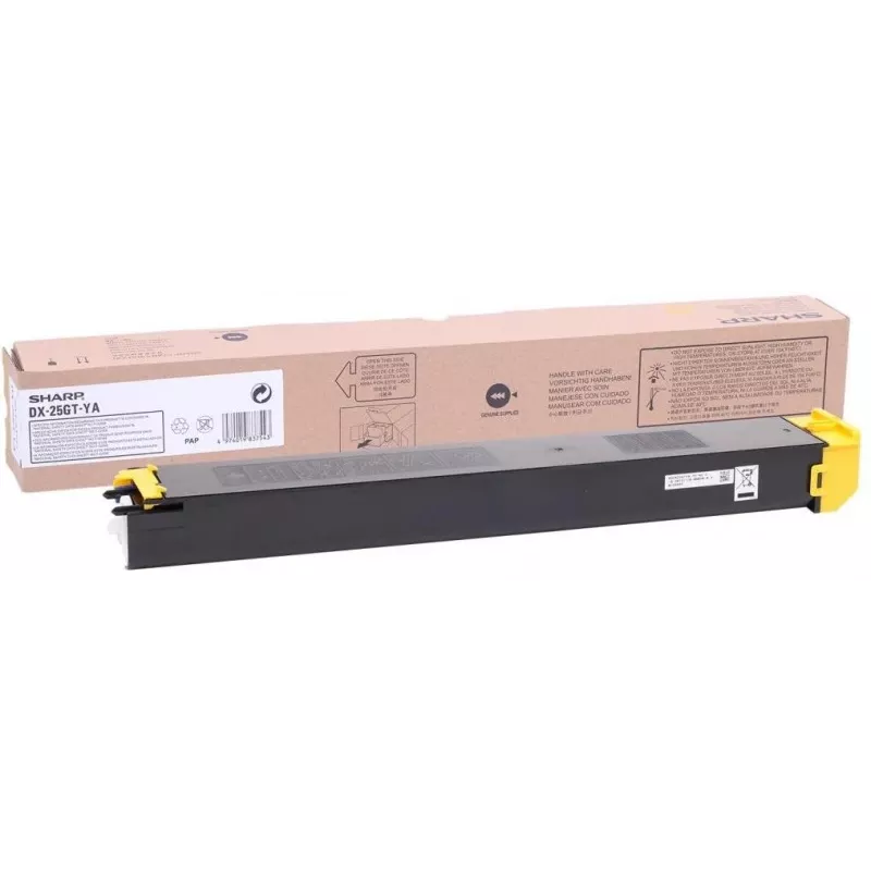 Sharp DX25GTYA dažų kasetė 1 vnt. Originali Geltona