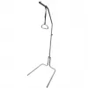 Lovos šone montuojamas stiebas MDH LIFT ROUND POLE, reguliuojamas aukštis — plienas, šviesiai pilkas, montuojamas ant grindų, plotis 73 cm, gylis 71 cm, aukštis 196 mm
