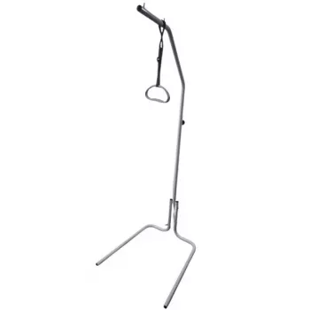 Lovos šone montuojamas stiebas MDH LIFT ROUND POLE, reguliuojamas aukštis — plienas, šviesiai pilkas, montuojamas ant grindų, plotis 73 cm, gylis 71 cm, aukštis 196 mm