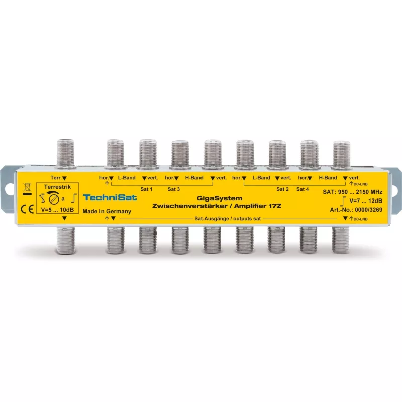 Tarpinis stiprintuvas TECHNISAT 17Z sidabrinis modelis 0000/3269
