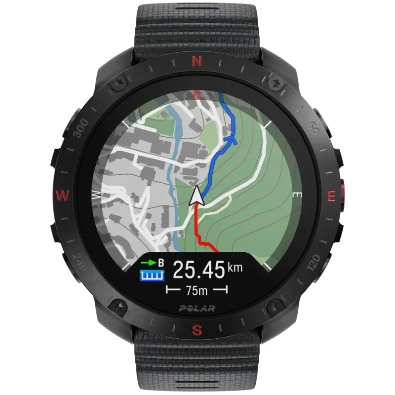 Polar Grit X2 Pro 3,53 cm (1.39 inch) AMOLED Digital 454 x 454 Pixel Touchscreen Juodas GPS (900110283)