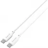 4smarts USB-C / USB-C silikoninis kabelis High Flex 60W 1,5m baltas