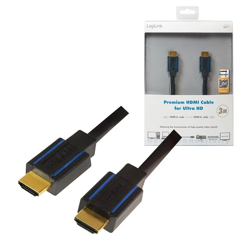 HDMI laidas LogiLink CHB005 3 m