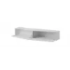 Cama TV stovas VIGO SLANT 180cm (2x90) baltas/baltas blizgus