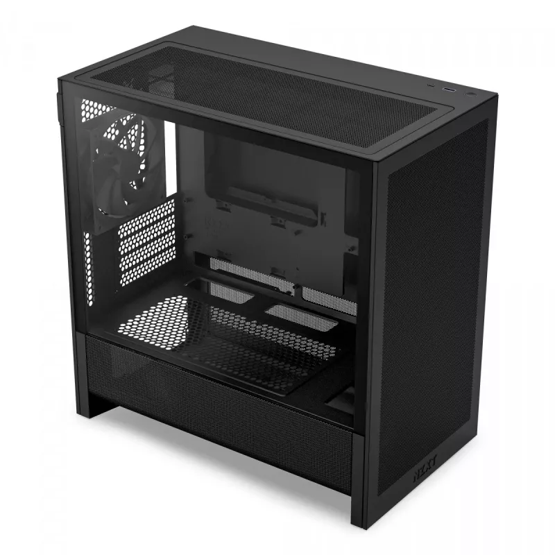 NZXT H3 Flow Micro ATX Oro Srauto Korpusas - Juodas