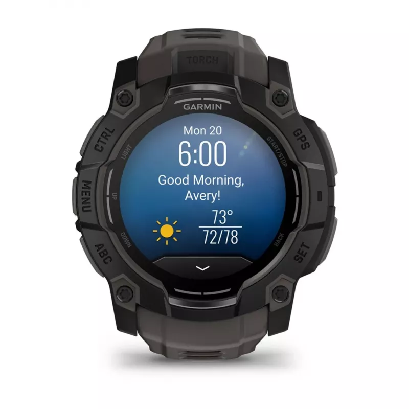 Garmin Instinct 3 AMOLED 3,3 cm (1,3) 50 mm skaitmeninis 416 x 416 px jutiklinis ekranas juodas GPS (palydovinis)