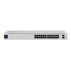 Ubiquiti UniFi 24 prievadų PoE valdomas L2/L3 Gigabit Ethernet (10/100/1000) „Power over Ethernet“ (PoE) 1U sidabrinis