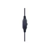 Laidinės žaidimų ausinės GEMBIRD GHS-05-B, apskritos, 20–20000 Hz, 2 m laidas, 250 g, juodos/mėlynos