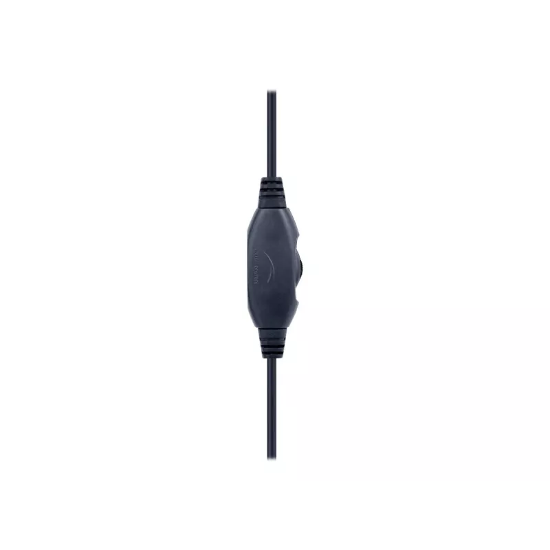 Laidinės žaidimų ausinės GEMBIRD GHS-05-B, apskritos, 20–20000 Hz, 2 m laidas, 250 g, juodos/mėlynos