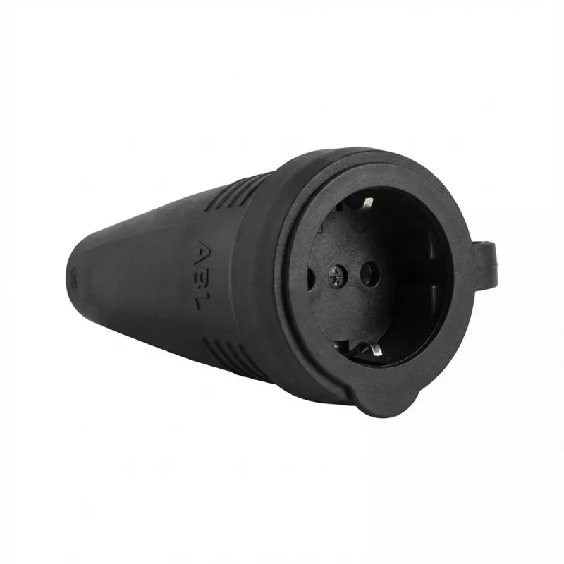 ABL 100000049 Originali Coupling. SCHUKO. rubber (TPE). Juoda. Manschette. IP44.