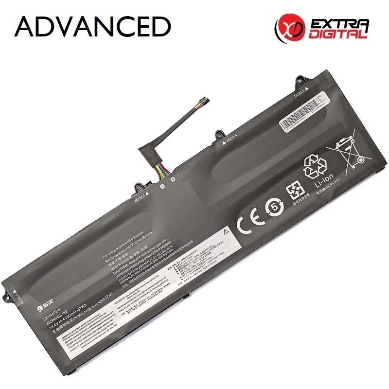 Nešiojamojo kompiuterio baterija, Extra Digital Advanced, LENOVO L21M4PD8, 4350 mAh