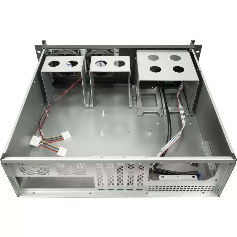 Serverių korpusas Inter-Tech 3U-K-340L Juodas ATX 60 mm ventiliatoriai