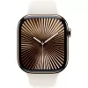 APPLE Watch Series 10 GPS + Cellular 46 mm auksinis titano korpusas su Starlight Sport apyranke – S/M