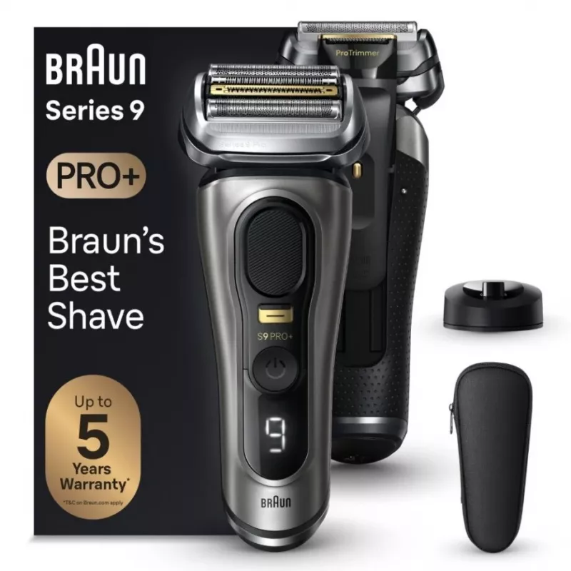 Braun Series 9 Pro+ 9515s elektrinė barzdaskutė – šlapiai ir sausai, metalinė