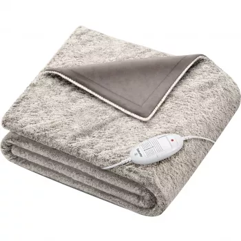 Beurer HD 75 Cosy Nordic elektrinė šildoma antklodė, 130 x 180 cm, pilka