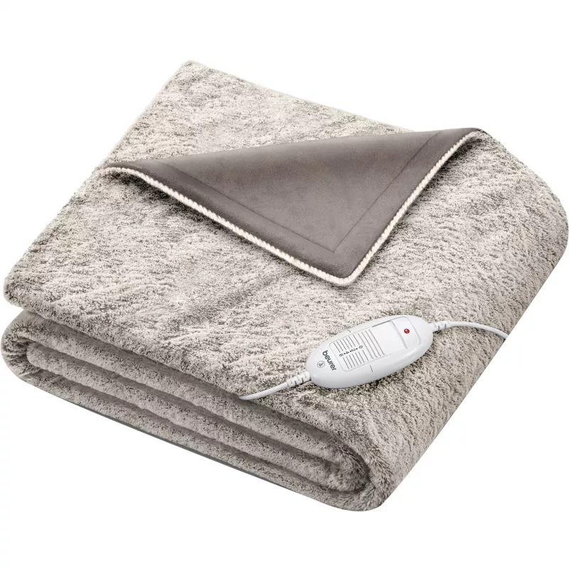 Beurer HD 75 Cosy Nordic elektrinė šildoma antklodė, 130 x 180 cm, pilka